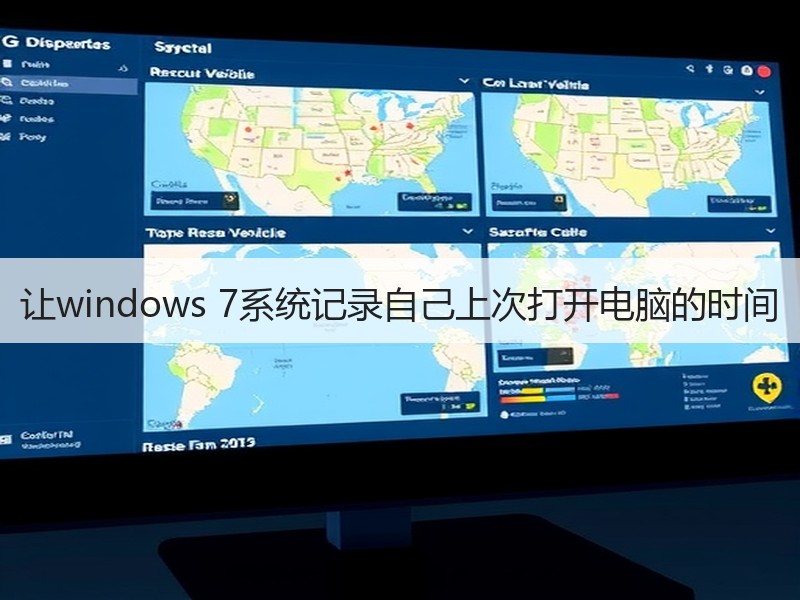 让windows 7系统记录自己上次打开电脑的时间