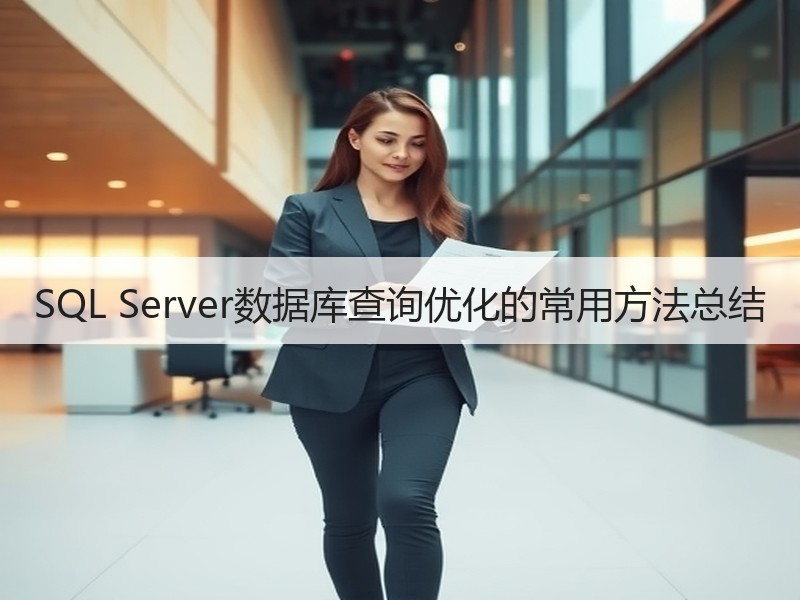SQL Server数据库查询优化的常用方法总结