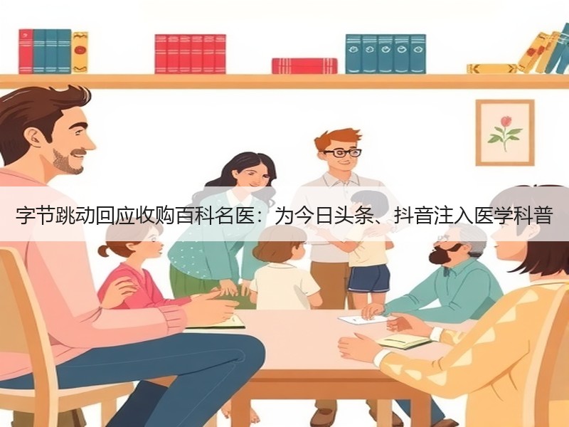 字节跳动回应收购百科名医：为今日头条、抖音注入医学科普