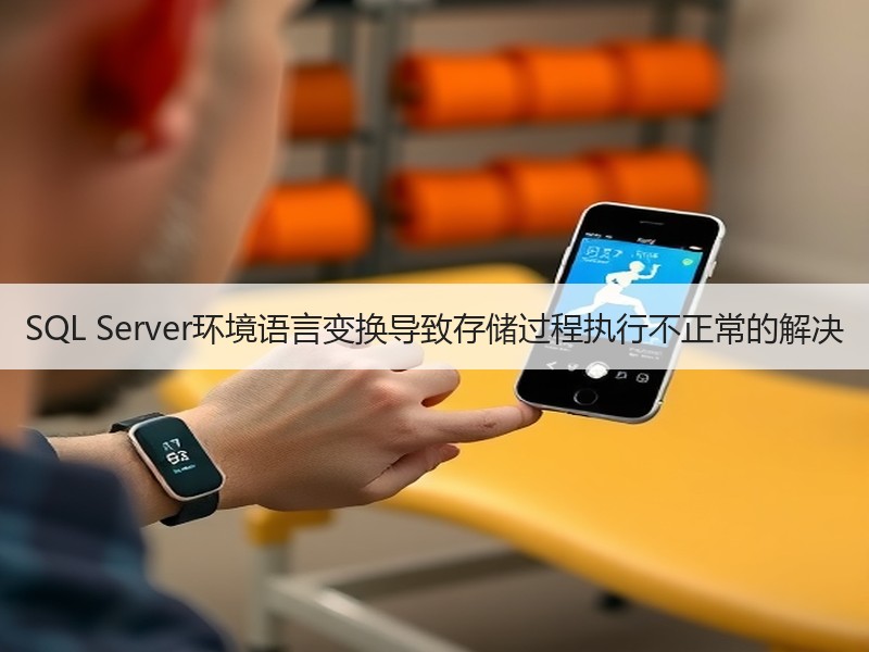 SQL Server环境语言变换导致存储过程执行不正常的解决