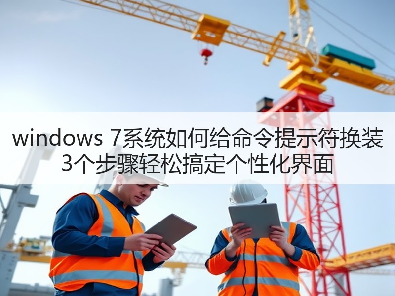 windows 7系统如何给命令提示符换装 3个步骤轻松搞定个性化界面
