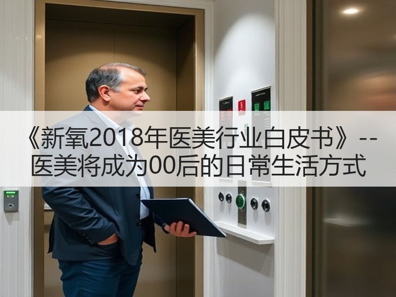 《新氧2018年医美行业白皮书》--医美将成为00后的日常生活方式
