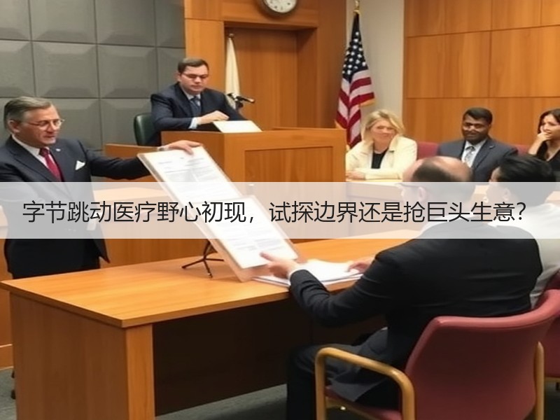 字节跳动医疗野心初现，试探边界还是抢巨头生意？