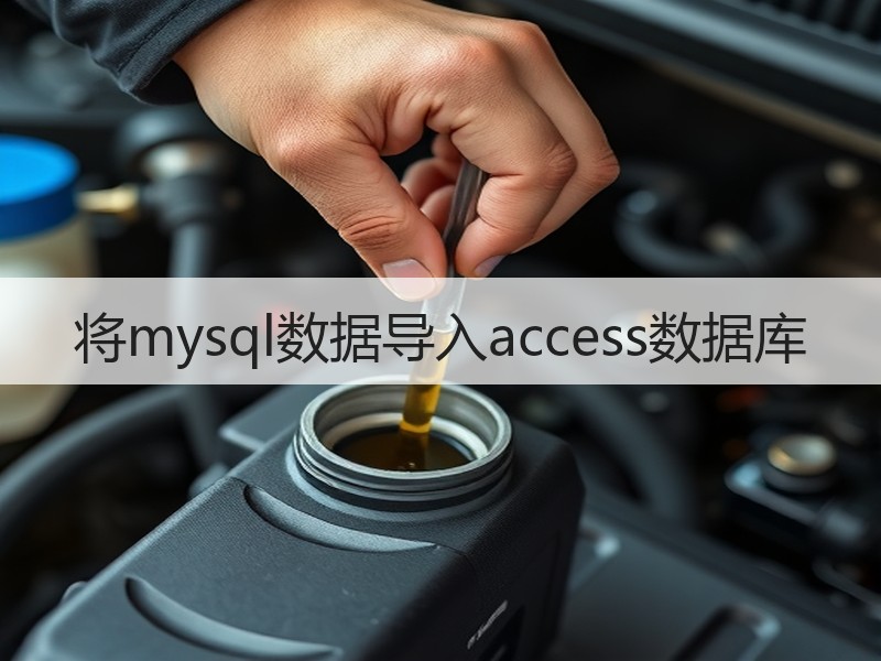 将mysql数据导入access数据库