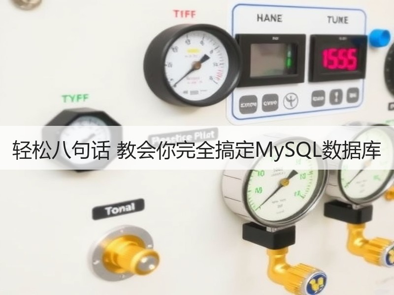 轻松八句话 教会你完全搞定MySQL数据库