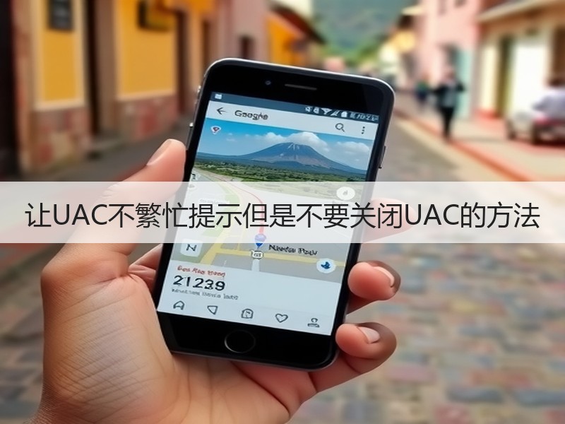 让UAC不繁忙提示但是不要关闭UAC的方法