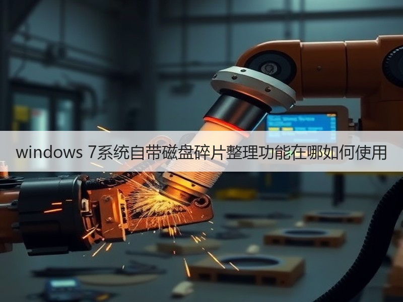 windows 7系统自带磁盘碎片整理功能在哪如何使用