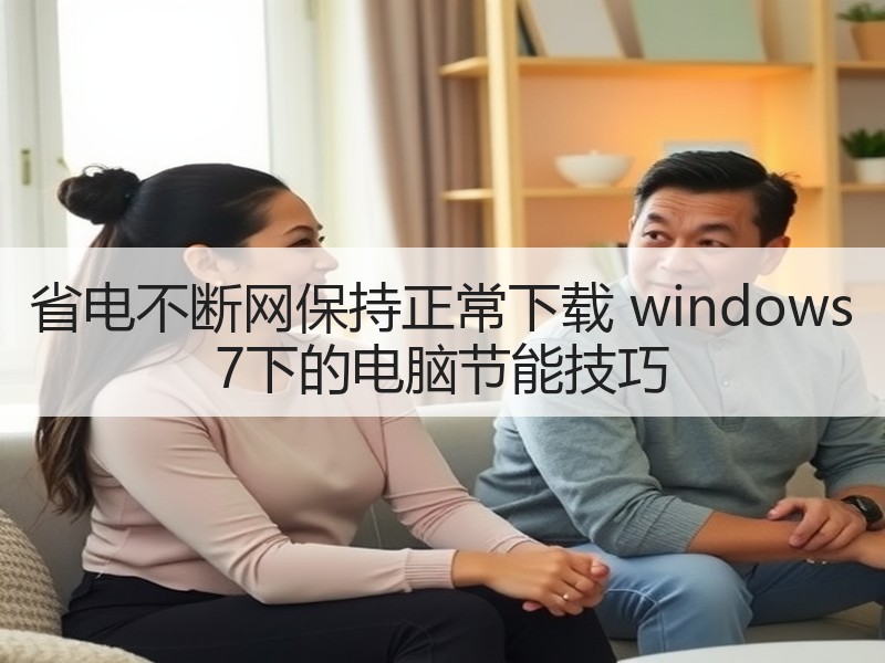 省电不断网保持正常下载 windows 7下的电脑节能技巧