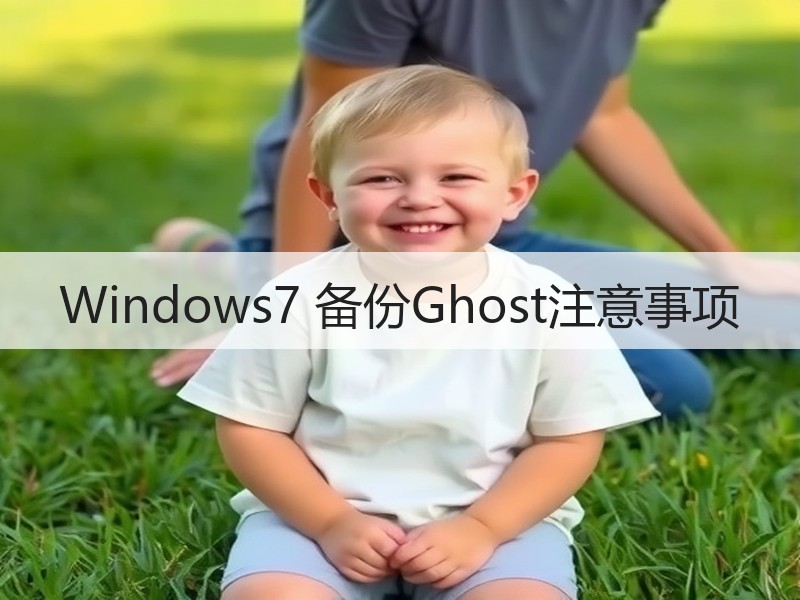 Windows7 备份Ghost注意事项