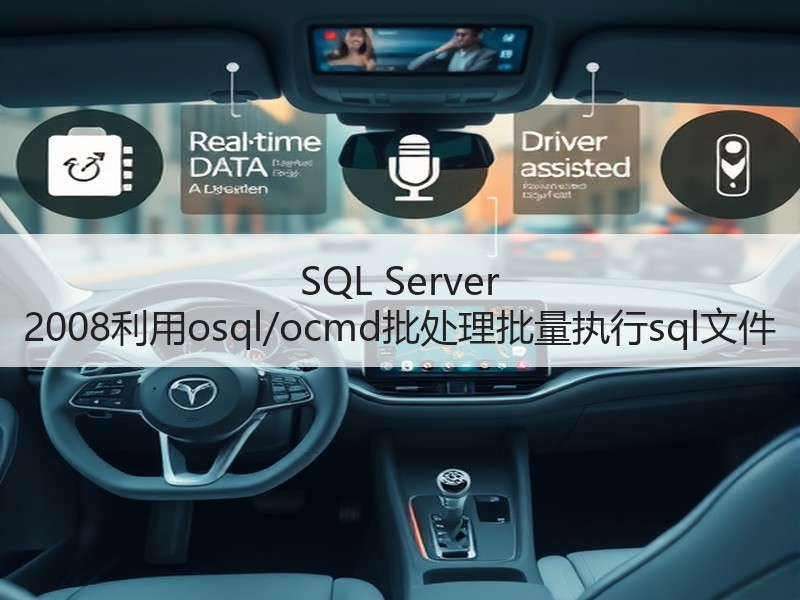 SQL Server 2008利用osql/ocmd批处理批量执行sql文件