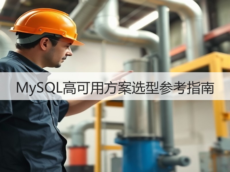 MySQL高可用方案选型参考指南