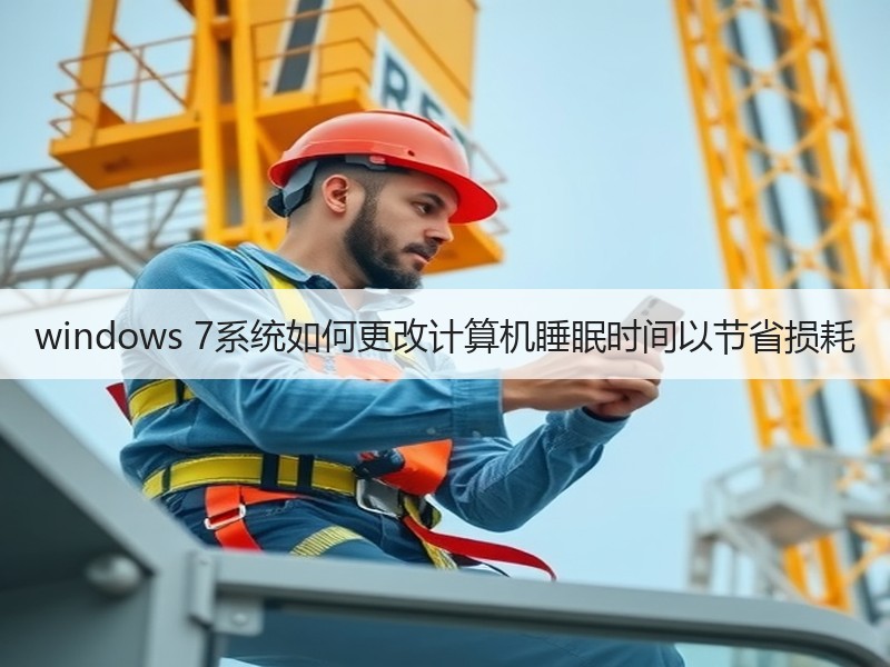 windows 7系统如何更改计算机睡眠时间以节省损耗