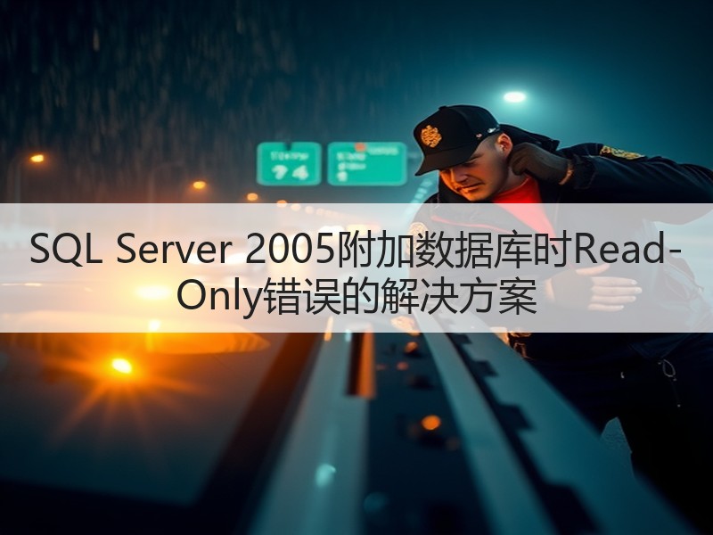 SQL Server 2005附加数据库时Read-Only错误的解决方案