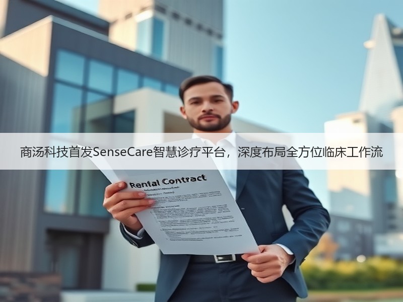 商汤科技首发SenseCare智慧诊疗平台，深度布局全方位临床工作流