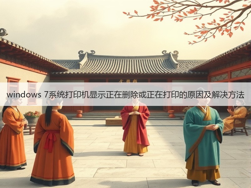 windows 7系统打印机显示正在删除或正在打印的原因及解决方法