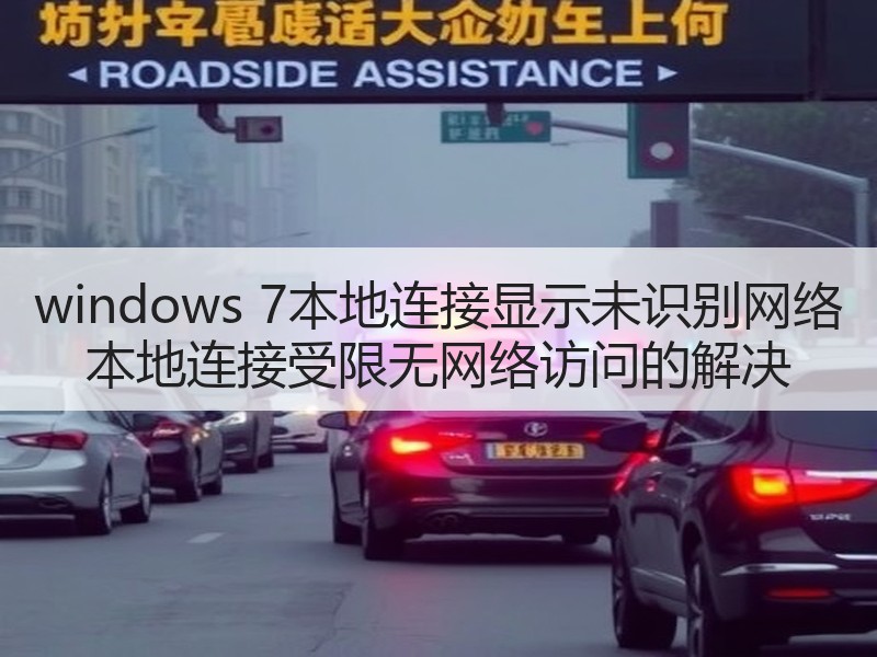 windows 7本地连接显示未识别网络 本地连接受限无网络访问的解决