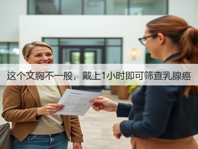 这个文胸不一般，戴上1小时即可筛查乳腺癌