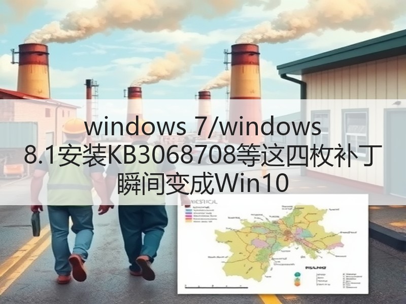 windows 7/windows 8.1安装KB3068708等这四枚补丁 瞬间变成Win10