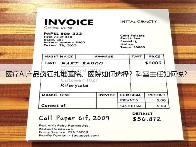 医疗AI产品疯狂扎堆医院，医院如何选择？科室主任如何说？
