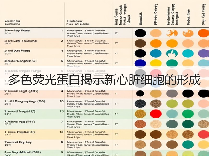 多色荧光蛋白揭示新心脏细胞的形成