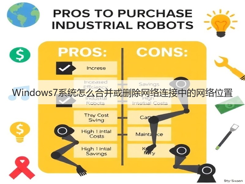 Windows7系统怎么合并或删除网络连接中的网络位置