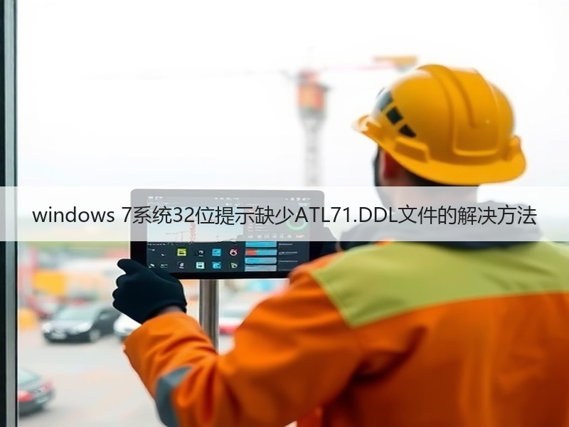 windows 7系统32位提示缺少ATL71.DDL文件的解决方法