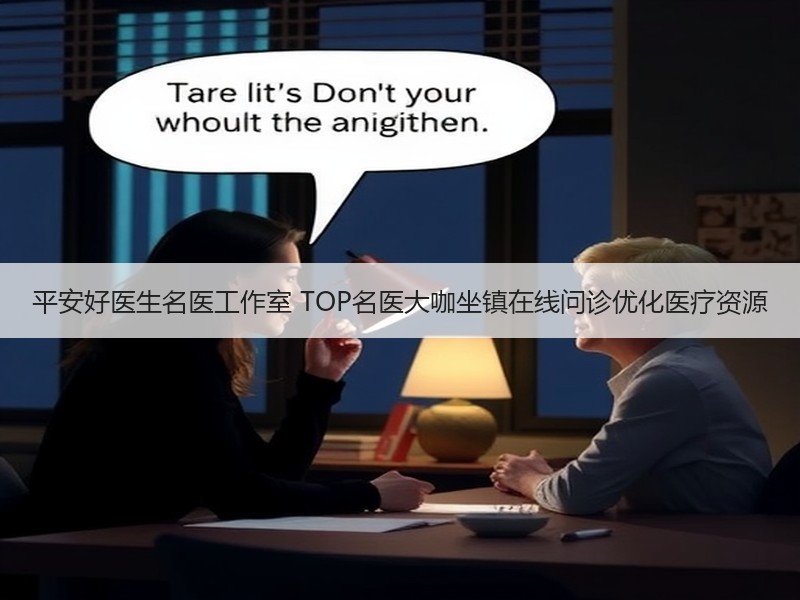 平安好医生名医工作室 TOP名医大咖坐镇在线问诊优化医疗资源
