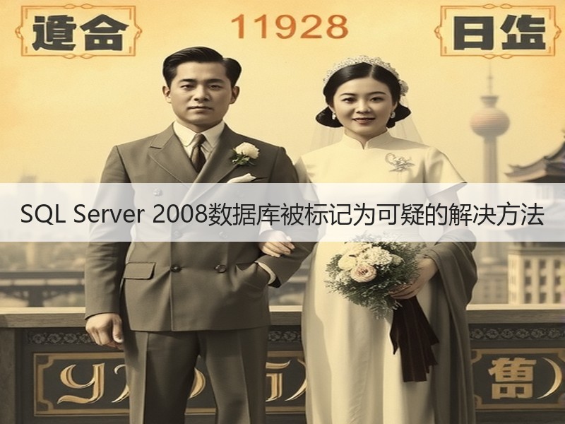 SQL Server 2008数据库被标记为可疑的解决方法