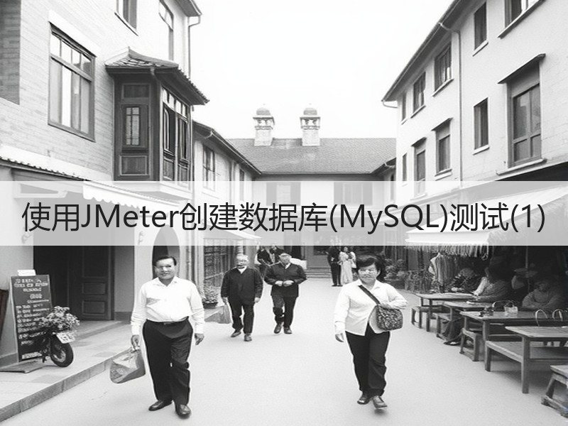 使用JMeter创建数据库(MySQL)测试(1)