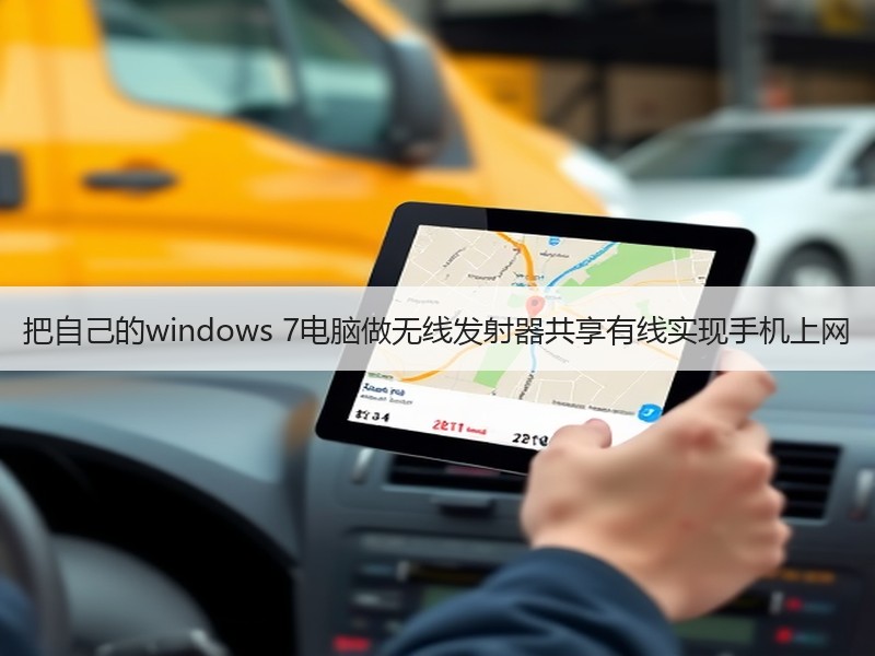 把自己的windows 7电脑做无线发射器共享有线实现手机上网