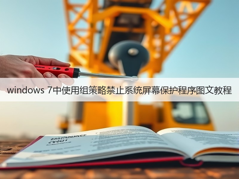 windows 7中使用组策略禁止系统屏幕保护程序图文教程