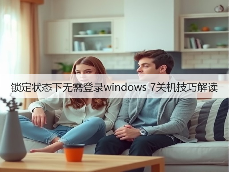 锁定状态下无需登录windows 7关机技巧解读