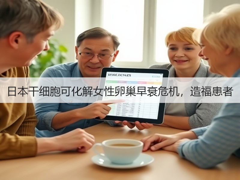 日本干细胞可化解女性卵巢早衰危机，造福患者