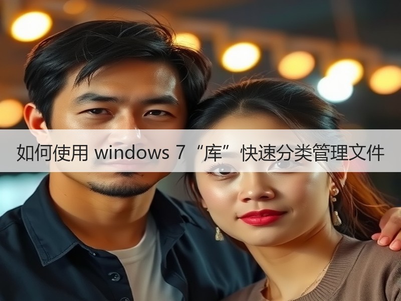 如何使用 windows 7“库”快速分类管理文件
