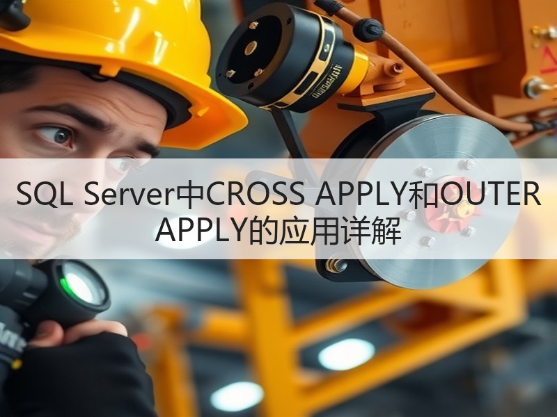 SQL Server中CROSS APPLY和OUTER APPLY的应用详解