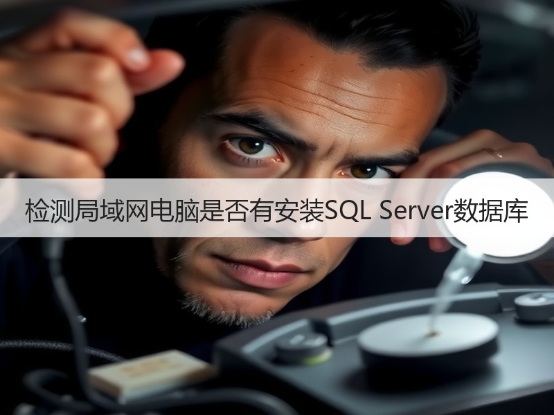 检测局域网电脑是否有安装SQL Server数据库
