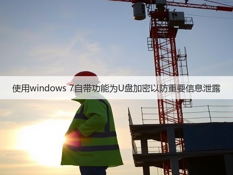 使用windows 7自带功能为U盘加密以防重要信息泄露