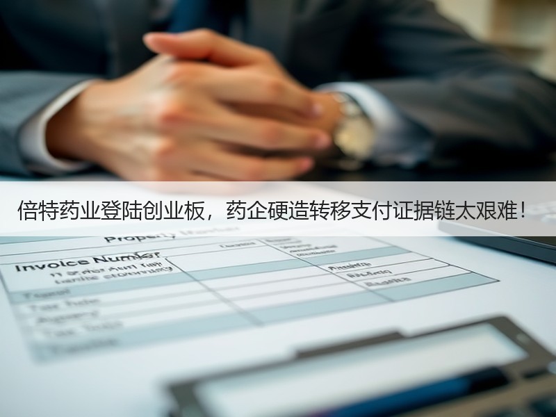 倍特药业登陆创业板，药企硬造转移支付证据链太艰难！