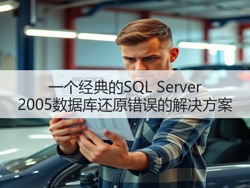 一个经典的SQL Server 2005数据库还原错误的解决方案