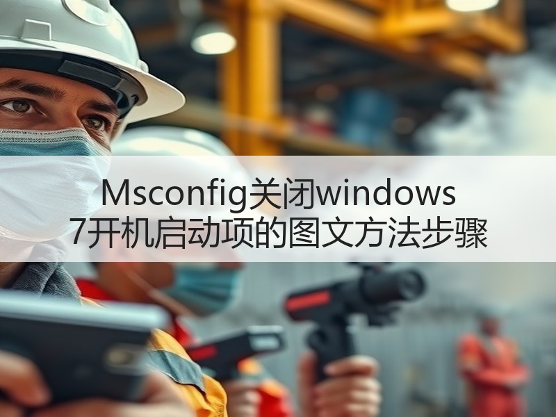 Msconfig关闭windows 7开机启动项的图文方法步骤