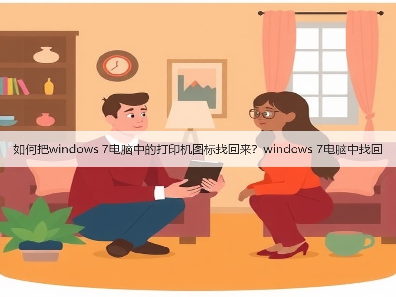 如何把windows 7电脑中的打印机图标找回来？windows 7电脑中找回
