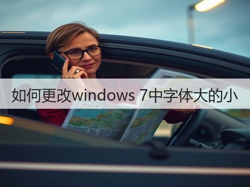 如何更改windows 7中字体大的小