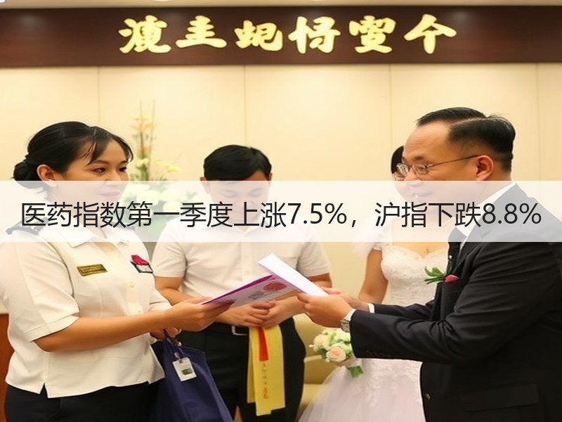 医药指数第一季度上涨7.5%，沪指下跌8.8%