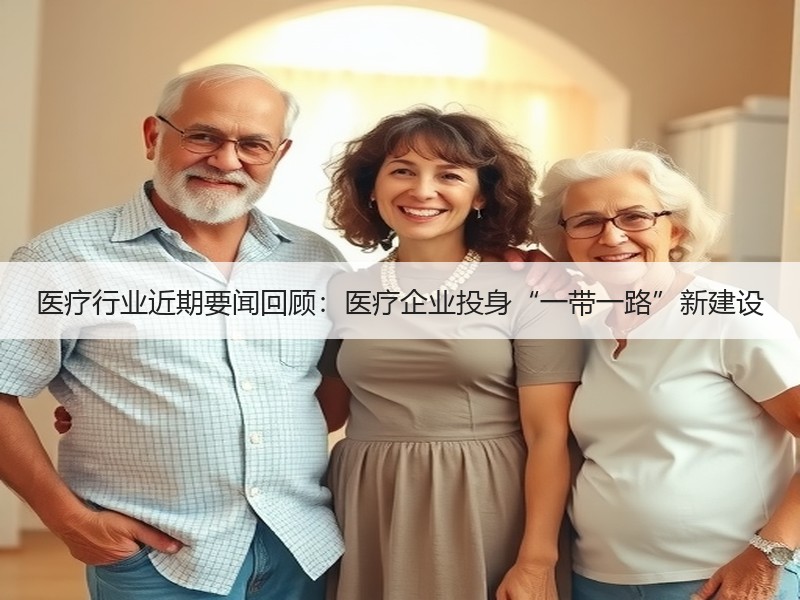 医疗行业近期要闻回顾：医疗企业投身“一带一路”新建设