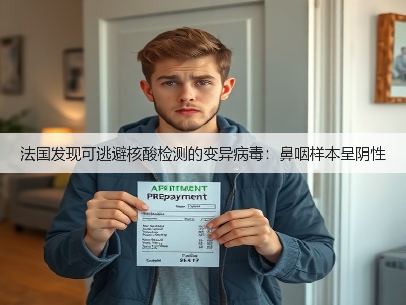 法国发现可逃避核酸检测的变异病毒：鼻咽样本呈阴性